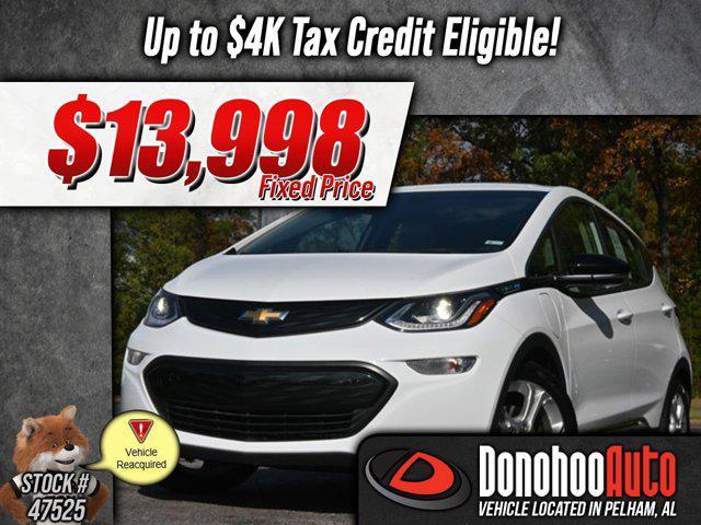 used 2019 Chevrolet Bolt EV car, priced at $13,998