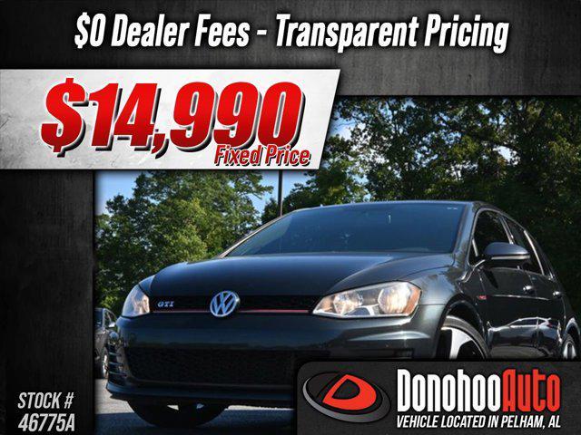 used 2017 Volkswagen Golf GTI car, priced at $14,990