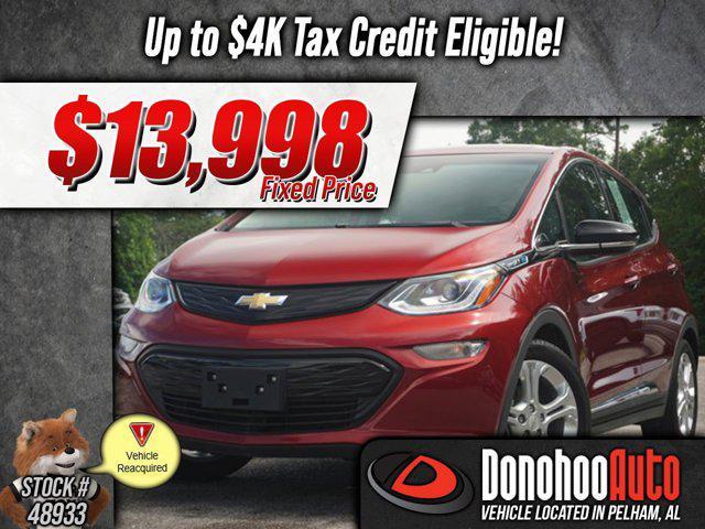 used 2020 Chevrolet Bolt EV car, priced at $13,998