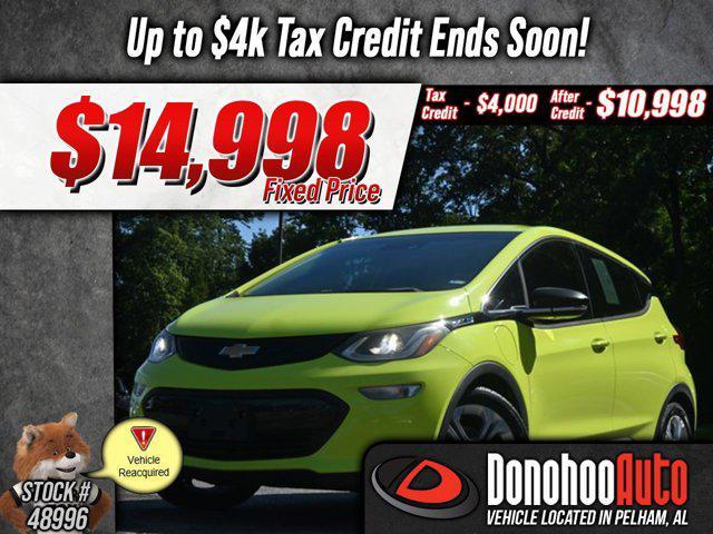 used 2019 Chevrolet Bolt EV car, priced at $14,998