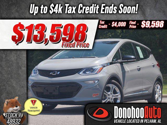 used 2020 Chevrolet Bolt EV car, priced at $13,598