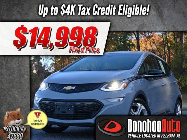 used 2020 Chevrolet Bolt EV car, priced at $14,998