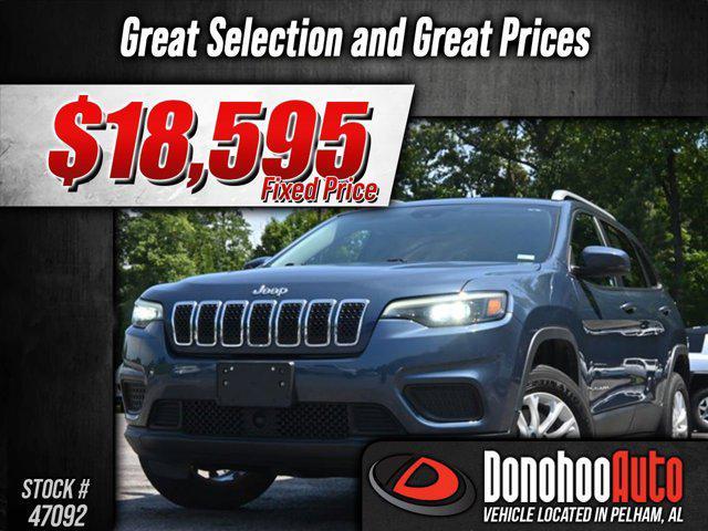 used 2021 Jeep Cherokee car, priced at $18,595