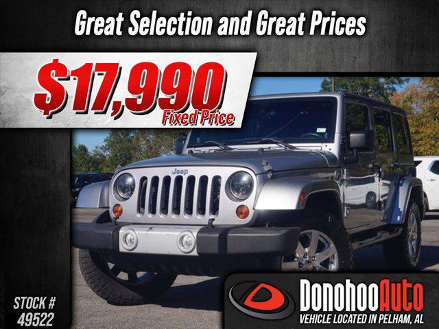 used 2013 Jeep Wrangler Unlimited car, priced at $17,990
