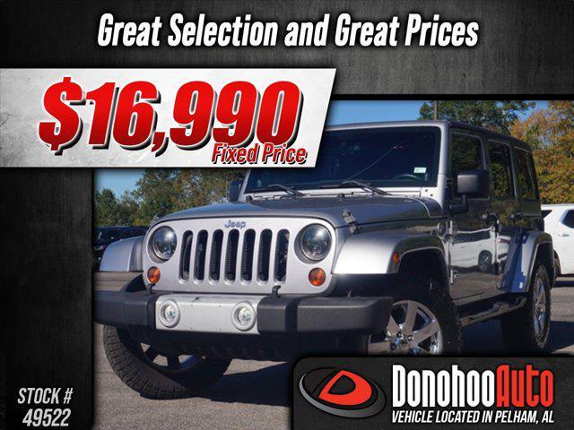 used 2013 Jeep Wrangler Unlimited car, priced at $16,990