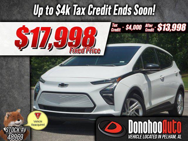 used 2022 Chevrolet Bolt EV car, priced at $17,998