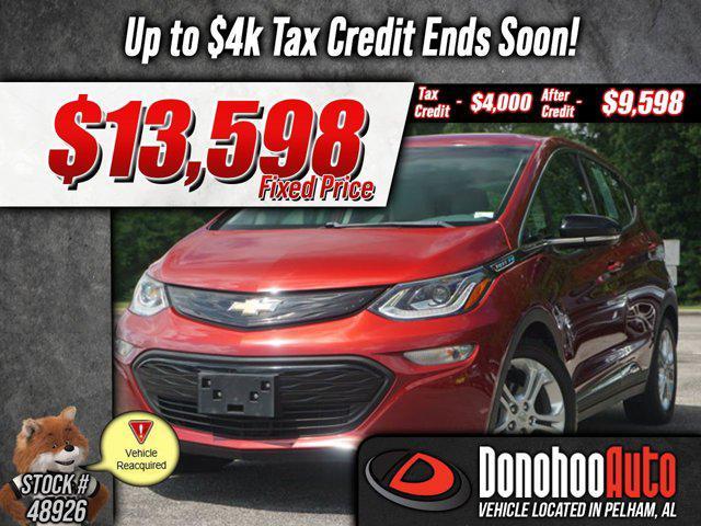 used 2020 Chevrolet Bolt EV car, priced at $13,598