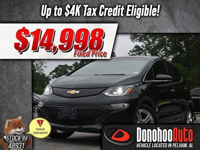 used 2020 Chevrolet Bolt EV car, priced at $14,998