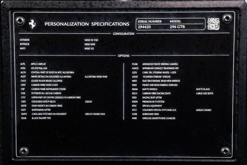 used 2023 Ferrari 296 GTB car, priced at $299,900