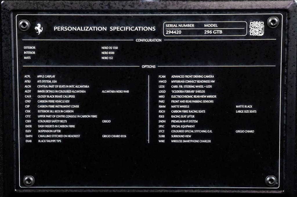 used 2023 Ferrari 296 GTB car, priced at $299,900