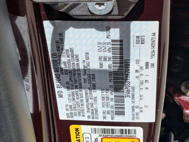 used 2017 Ford Fusion Energi car, priced at $12,995