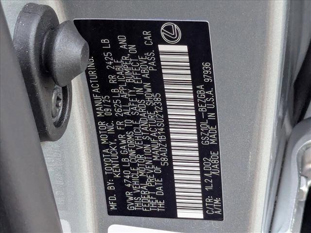 new 2025 Lexus ES 350 car, priced at $47,329