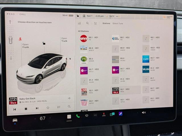 used 2025 Tesla Model 3 car, priced at $37,995