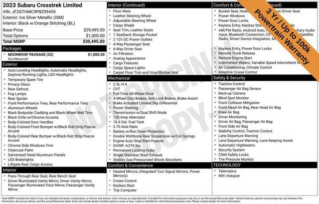 used 2023 Subaru Crosstrek car, priced at $24,878