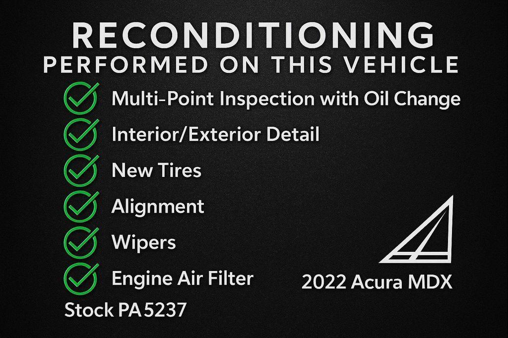 used 2022 Acura MDX car, priced at $36,651