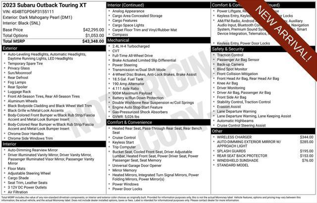 used 2023 Subaru Outback car, priced at $32,511