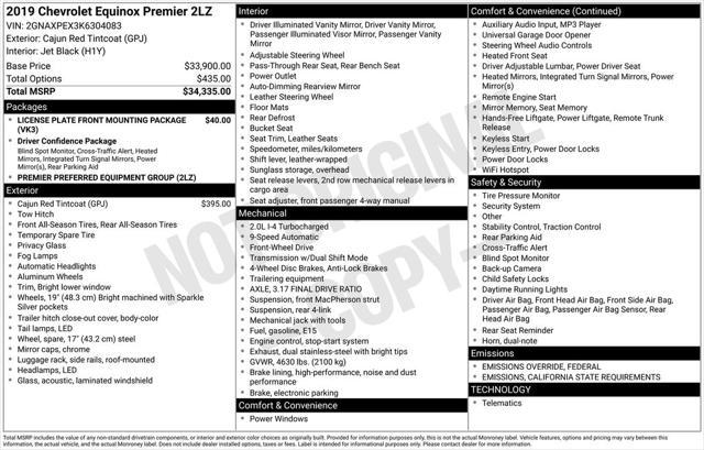 used 2019 Chevrolet Equinox car, priced at $22,820