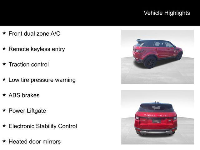 used 2017 Land Rover Range Rover Evoque car, priced at $14,994