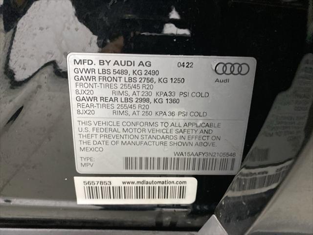 used 2022 Audi Q5 car, priced at $35,397