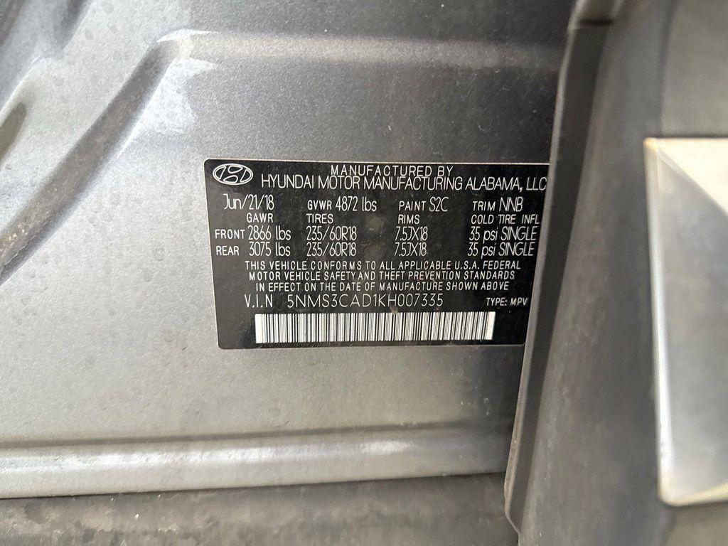 used 2019 Hyundai Santa Fe car, priced at $14,549