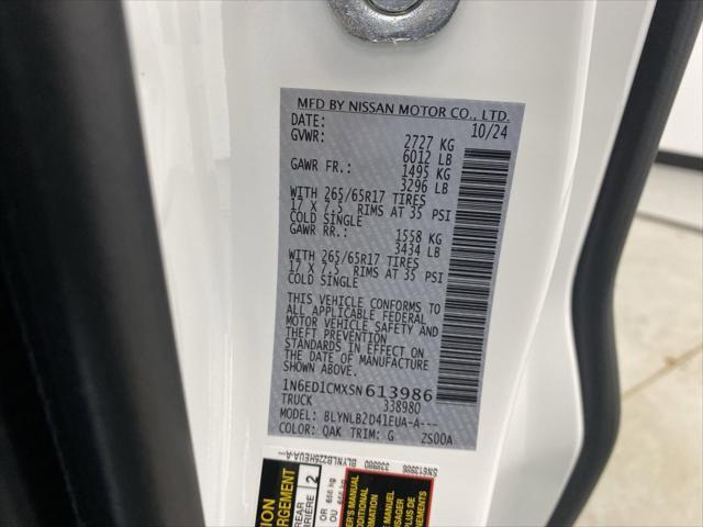 used 2025 Nissan Frontier car, priced at $34,999