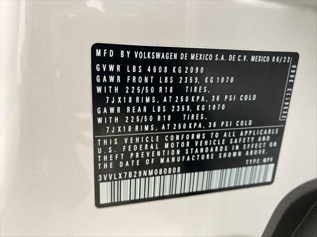 used 2022 Volkswagen Taos car, priced at $21,196