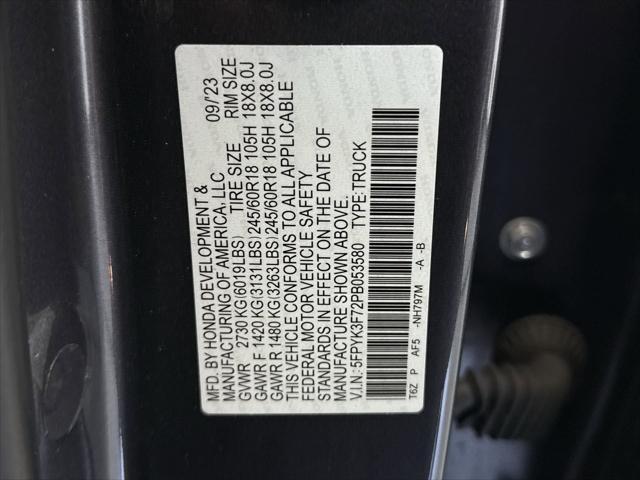 used 2023 Honda Ridgeline car, priced at $37,499
