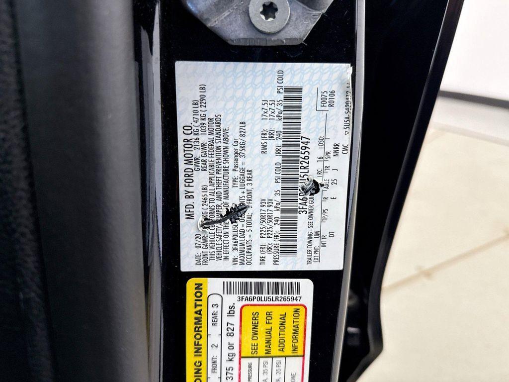 used 2020 Ford Fusion car, priced at $17,749