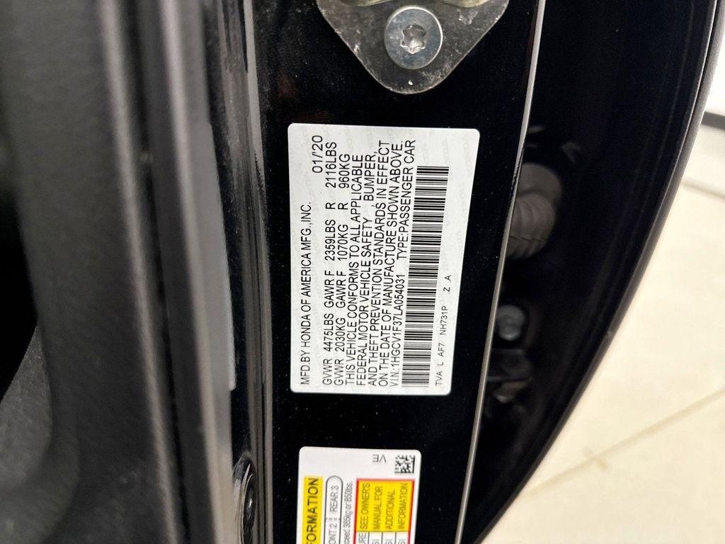 used 2020 Honda Accord car, priced at $18,848