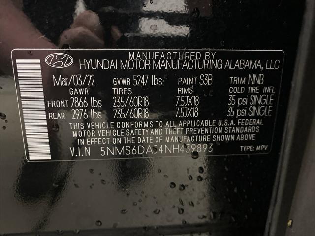 used 2022 Hyundai Santa Fe car, priced at $25,600