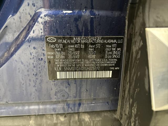 used 2020 Hyundai Santa Fe car, priced at $19,649