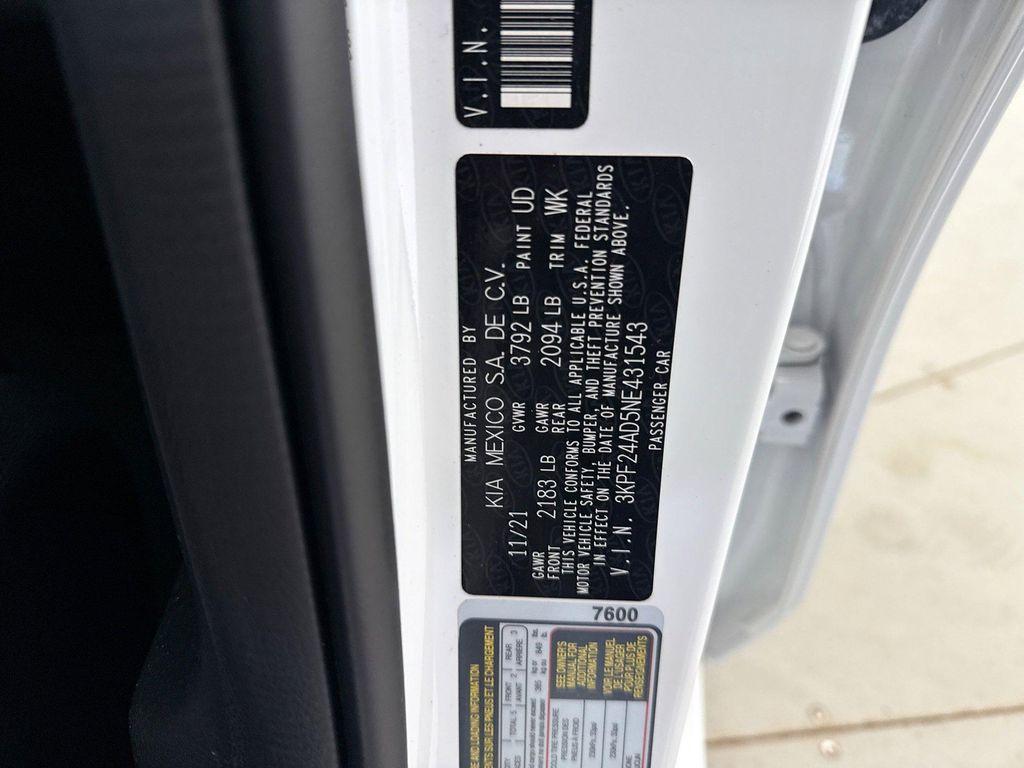 used 2022 Kia Forte car, priced at $19,099