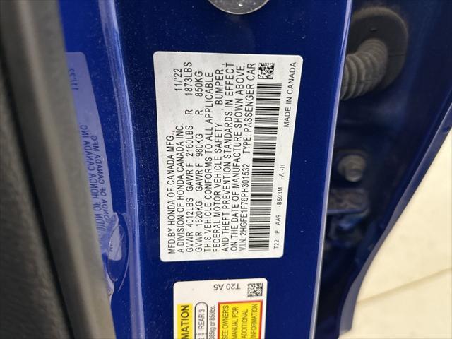used 2023 Honda Civic car, priced at $26,400