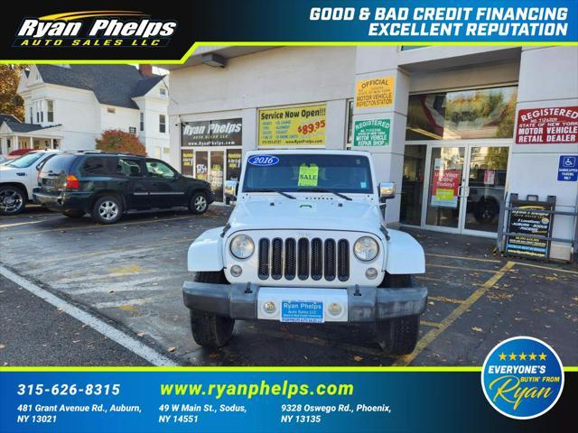 used 2016 Jeep Wrangler Unlimited car, priced at $23,655