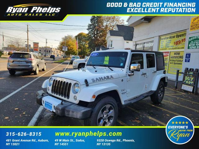 used 2016 Jeep Wrangler Unlimited car, priced at $23,655