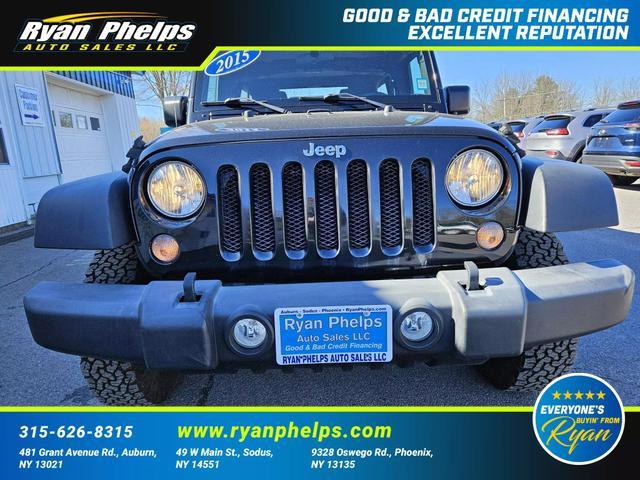 used 2015 Jeep Wrangler Unlimited car, priced at $19,495