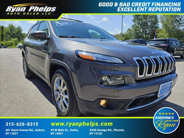 used 2018 Jeep Cherokee car, priced at $19,355