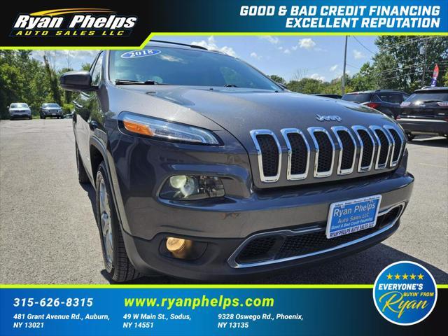 used 2018 Jeep Cherokee car, priced at $19,355