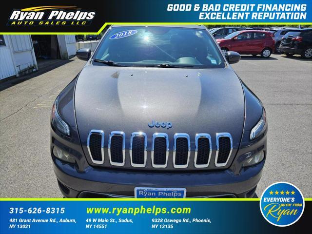 used 2018 Jeep Cherokee car, priced at $19,355