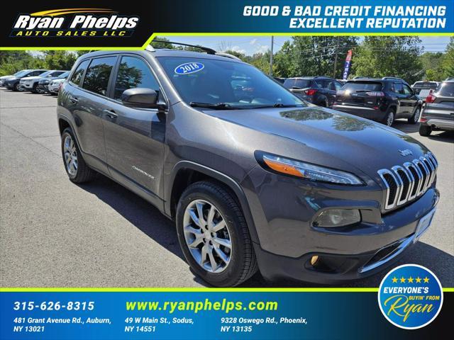 used 2018 Jeep Cherokee car, priced at $19,355