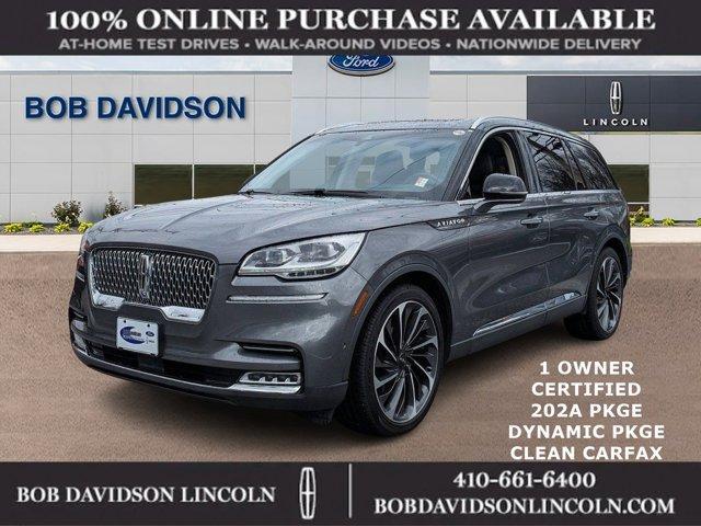 used 2021 Lincoln Aviator car, priced at $44,500