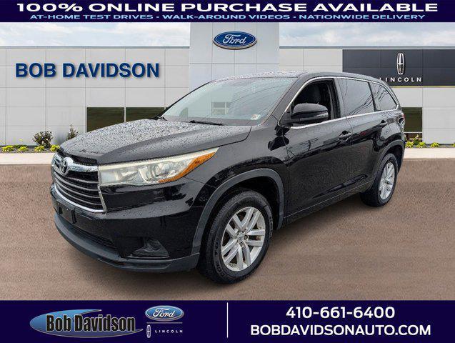 used 2015 Toyota Highlander car, priced at $15,000