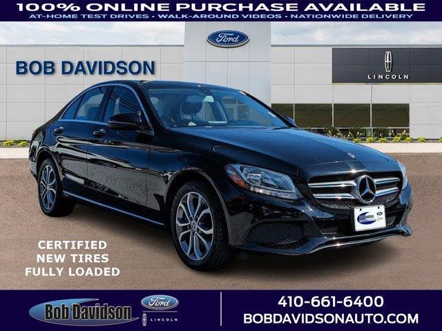 used 2018 Mercedes-Benz C-Class car, priced at $17,500