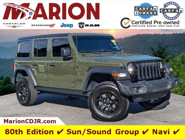 used 2021 Jeep Wrangler Unlimited car, priced at $30,912