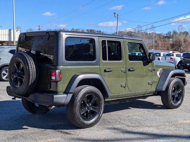 used 2021 Jeep Wrangler Unlimited car, priced at $30,871