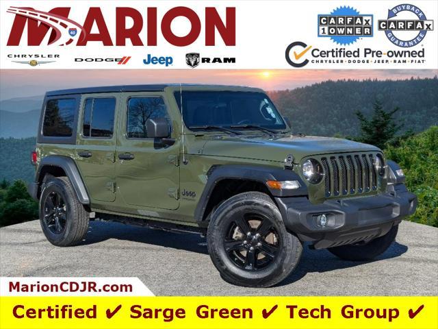 used 2021 Jeep Wrangler Unlimited car, priced at $30,571