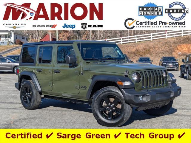 used 2021 Jeep Wrangler Unlimited car, priced at $30,571