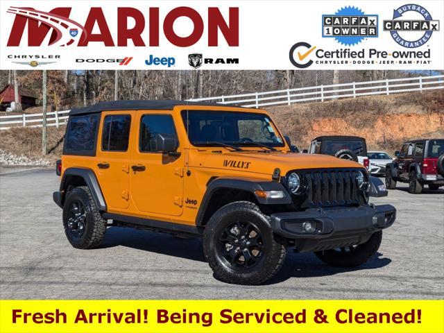 used 2021 Jeep Wrangler car, priced at $32,000