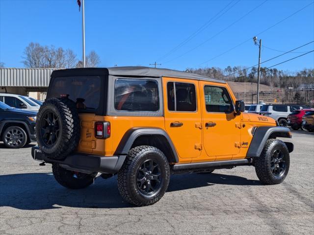 used 2021 Jeep Wrangler car, priced at $32,000