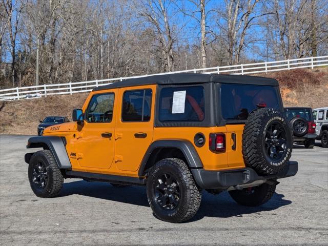 used 2021 Jeep Wrangler car, priced at $32,000